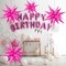 50-Pack Hot Pink Star Balloons – Metallic Foil Birthday, Graduation & Party Decor